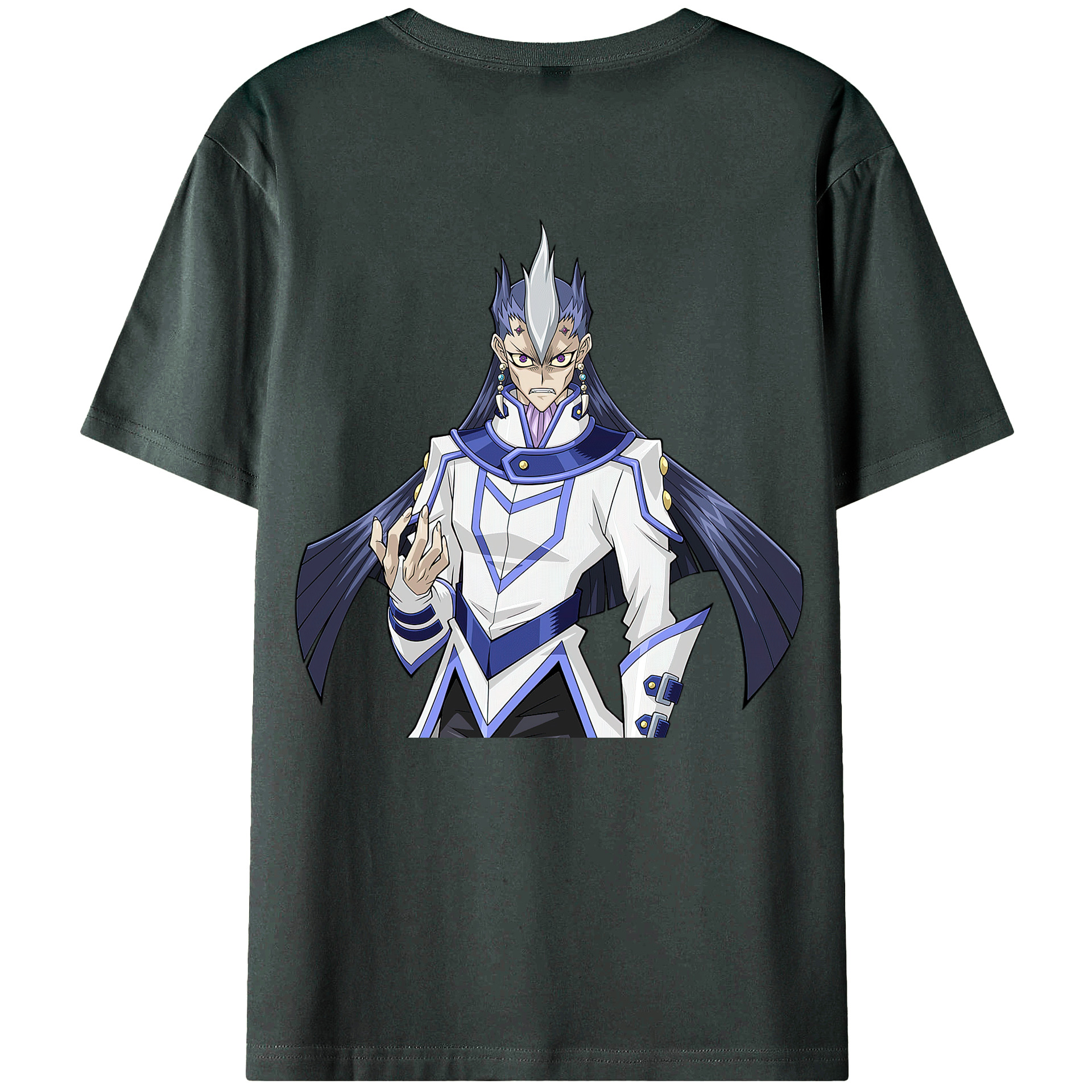 （画像用） 遊☆戯☆王 Yu-Gi-Oh! 綿100％ メンズ半袖Tシャツ（バックプリント） 通気性